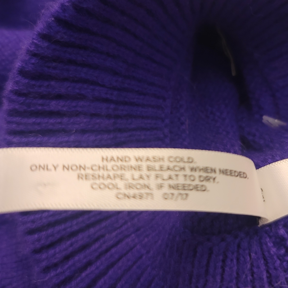 Talbots Vibrant Purple Knit Ruffled Gloves NWOT *free gift w/purchase* - Picture 7 of 7